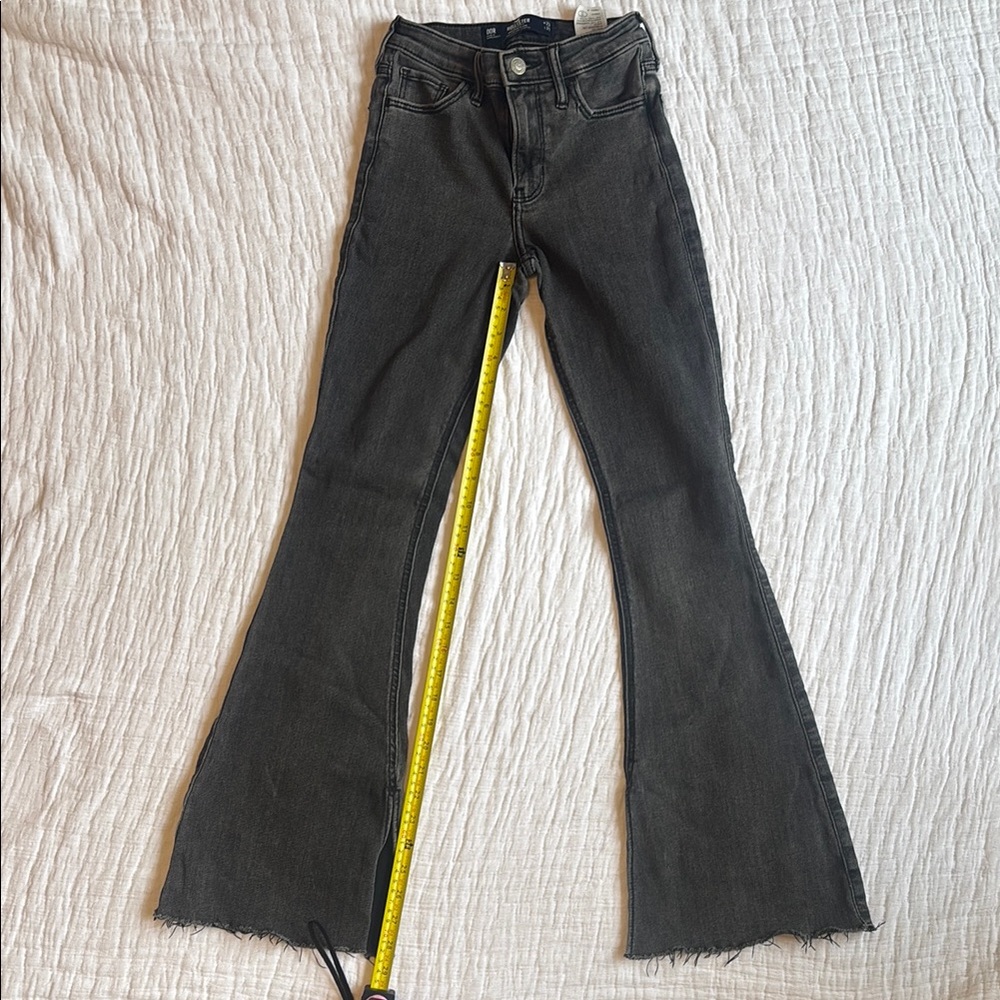 Hollister High-Rise Flare Jeans with Side Slits